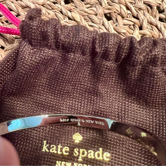 KATE SPADE Take a Bow Silver Bangle Bracelet - Picture 7 of 10